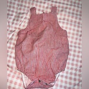 Janie and Jack Red Striped Bodysuit